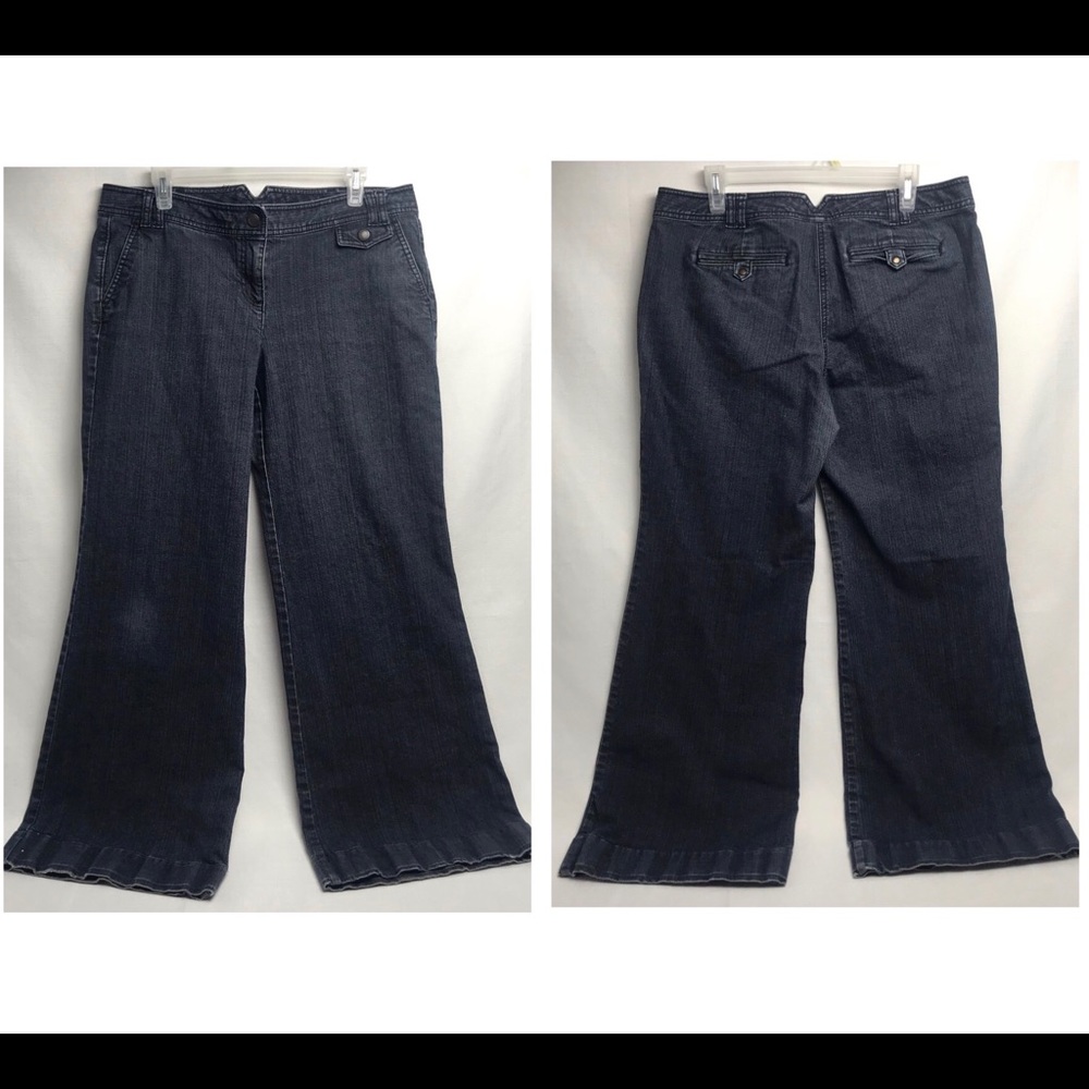 Ann Taylor LOFT Wide Leg Trouser Jeans Size 12